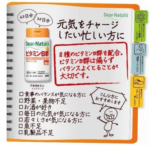 日本🇯🇵Asahi朝日Dear-Natura 維生素 B 群 60 天:圖片 8