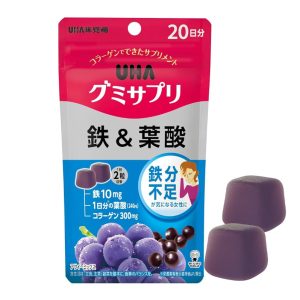 日本UHA味覺糖 鐵與葉酸軟糖(20日份)