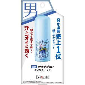 日本 Deonatulle 消臭石 Soft Stone 止汗劑 男用薄荷涼感款